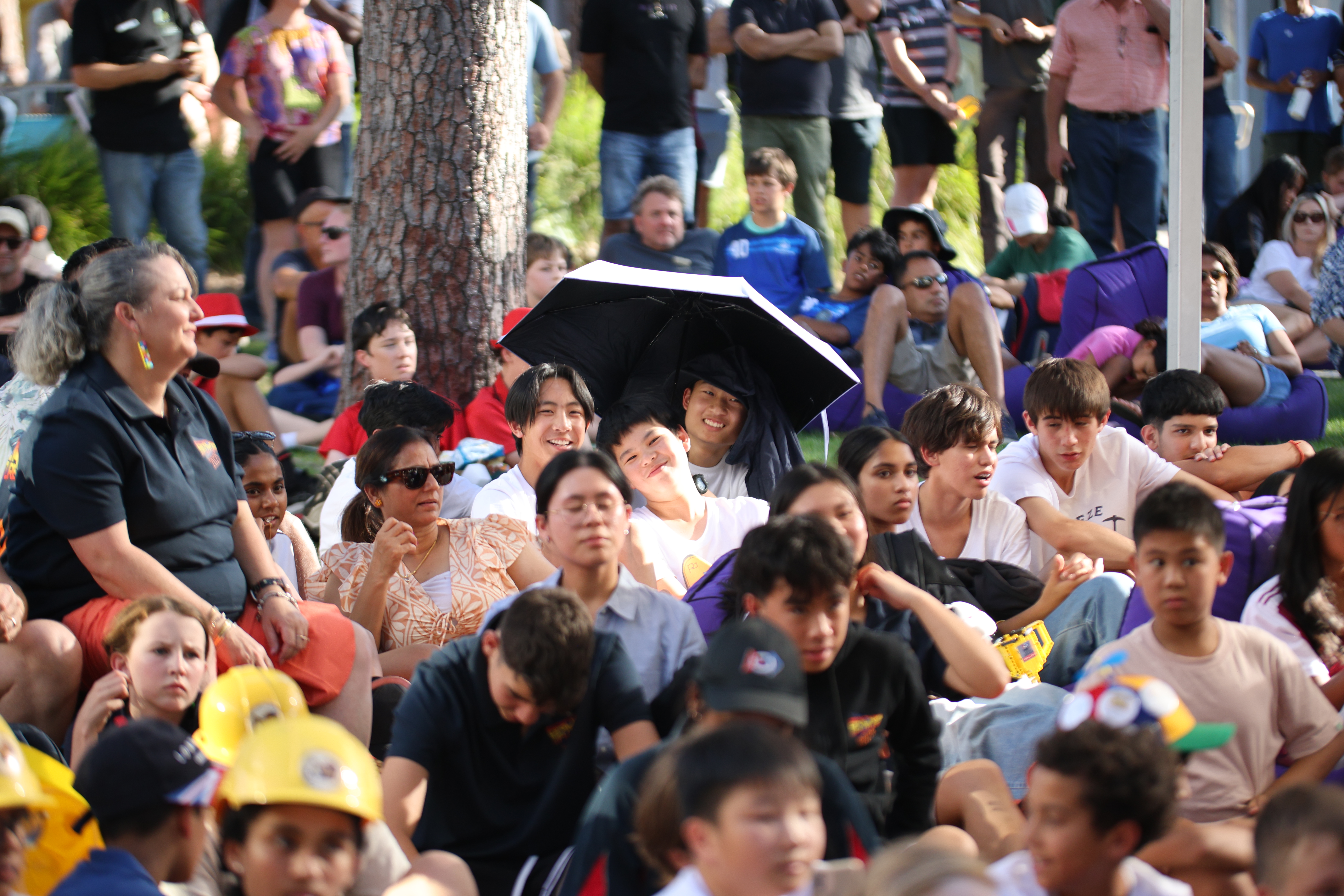 Audience at outdoor event