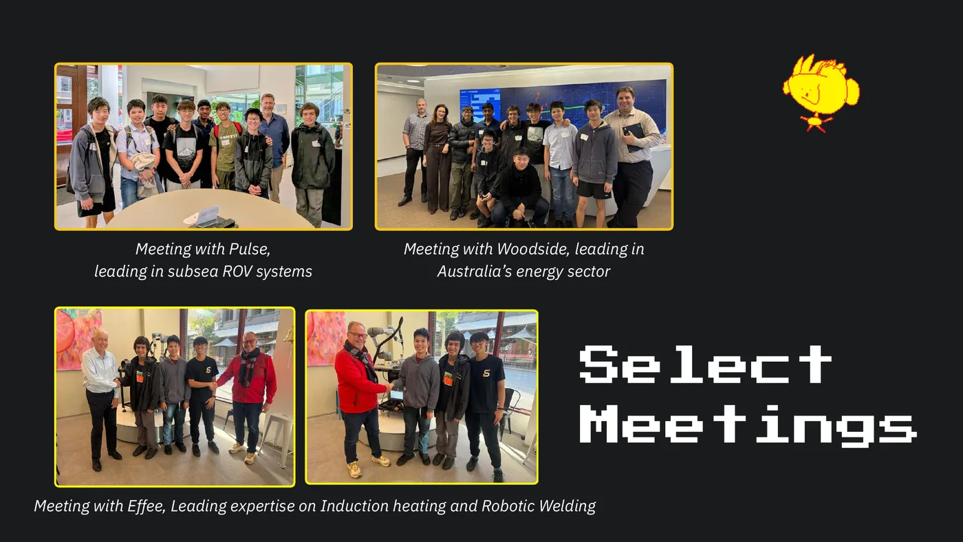Slide 24: Meeting with Pulse, Meeting with Woodside, leading in leading in subsea ROV systems Australia’s energy sector 