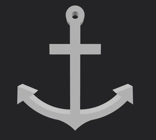 Render of the anchor test object
